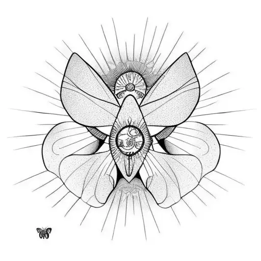 Butterfly With Sun Arm