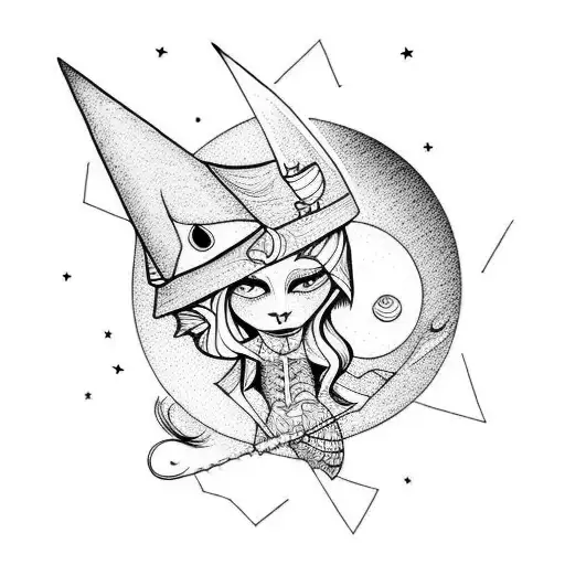 Witch With Moon