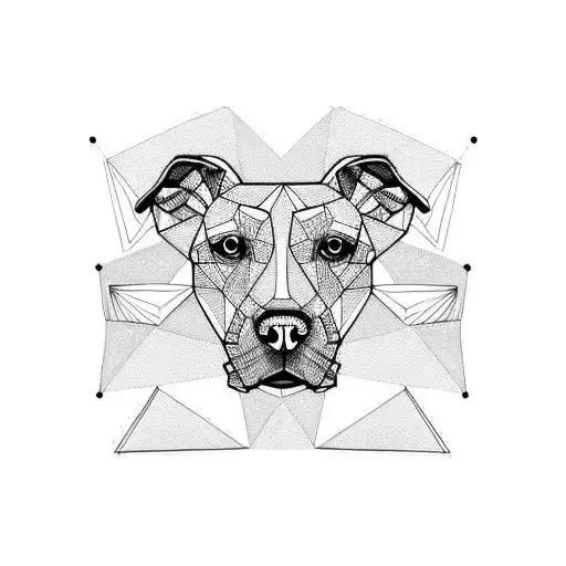 Half Side Pitbull And Half Side Whippet Dog Face