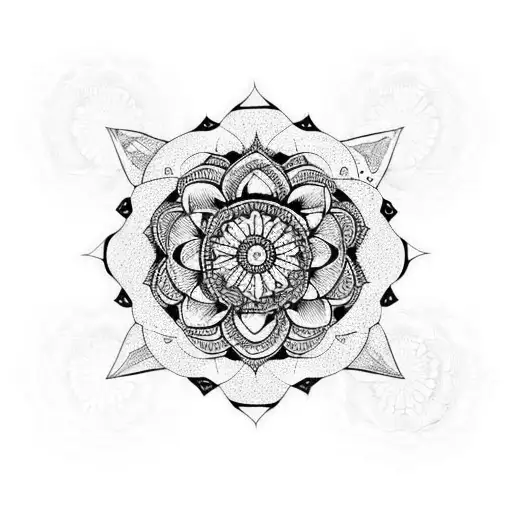 Mandala With Rose
