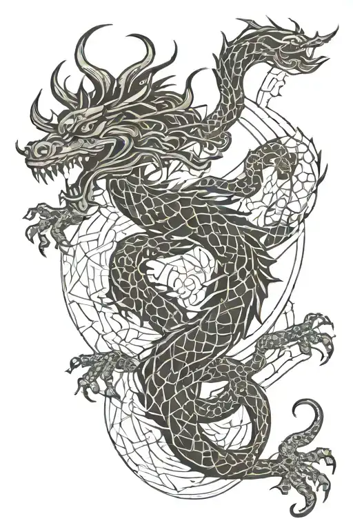 Oriental Dragon Motif