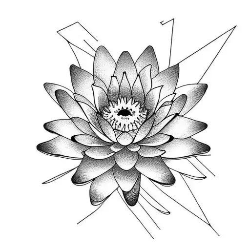 Water Lily With Cosmos Flower