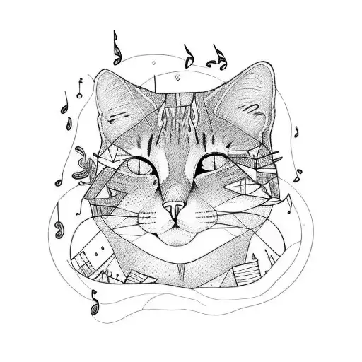 Forest With Music And Cats