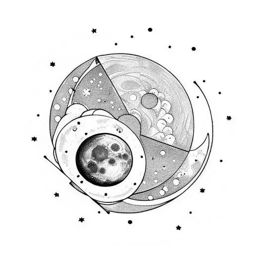 Moon Phases In A Line But The Moon Is Mushrooms