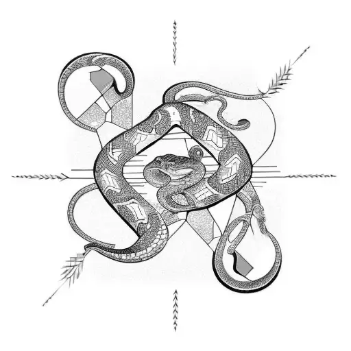 A Shattered Mirror Reflecting A Snake In Each Piece