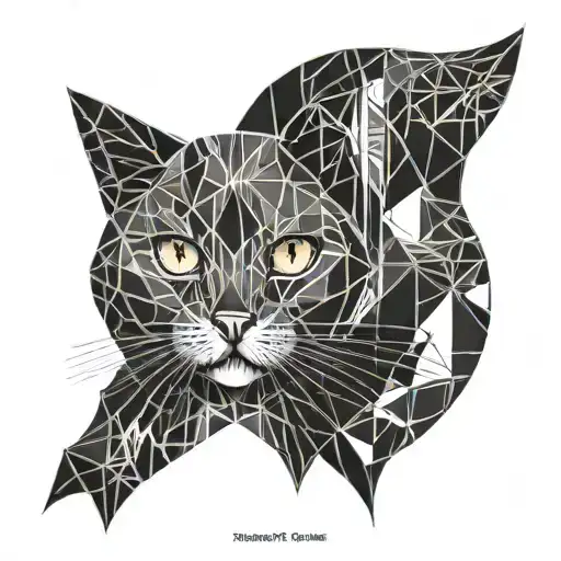 Cat In Semicolon Shape