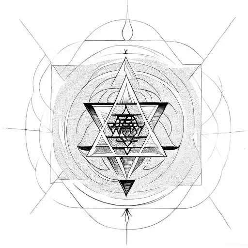 Hindu Symbol Sri Yantra