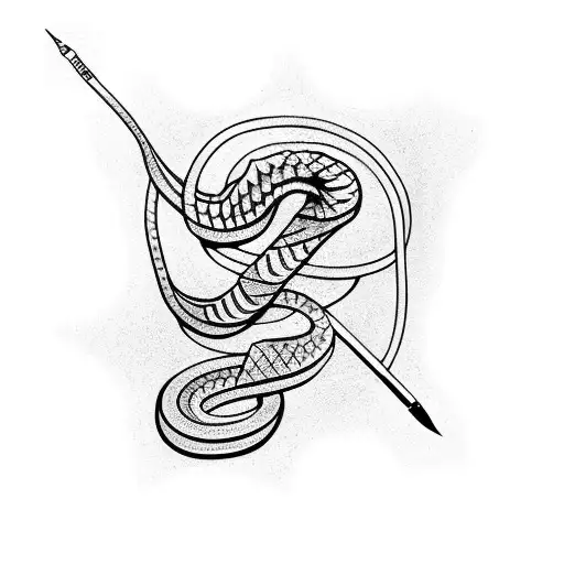 Snake Wrapped On The Arm