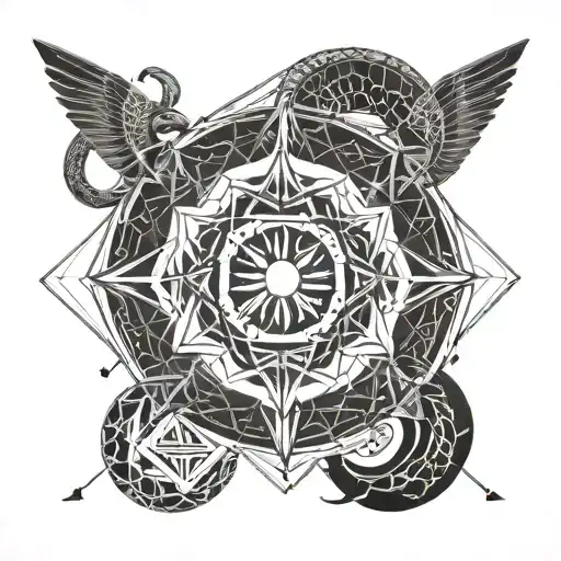 Symetric Cancer Zodiac Symbol