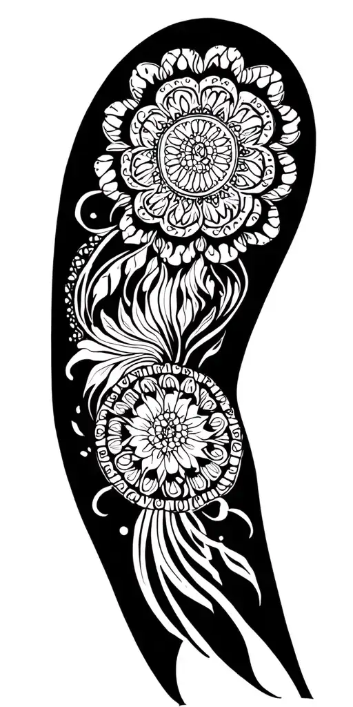 Mandala For The Upper Arm Sleeve