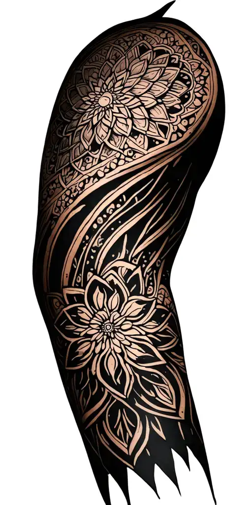 Mandala For The Upper Arm Sleeve