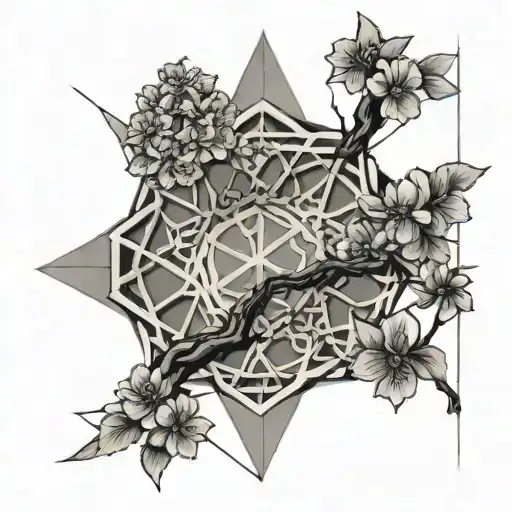 Lichtenburg Figure In A Cherry Blossom Tree