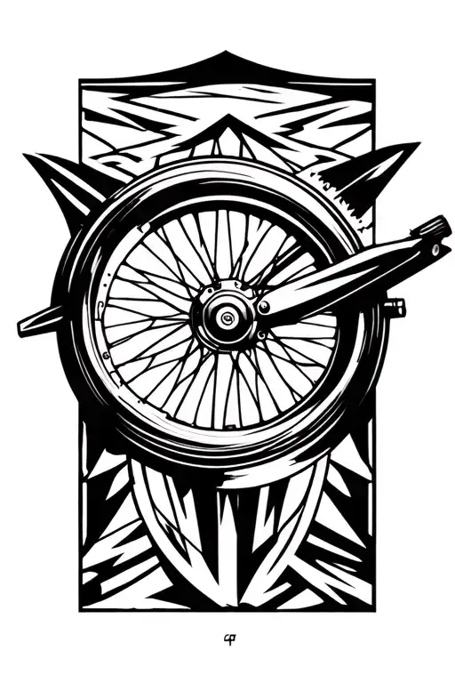 Mountain Motorcycle Wheel