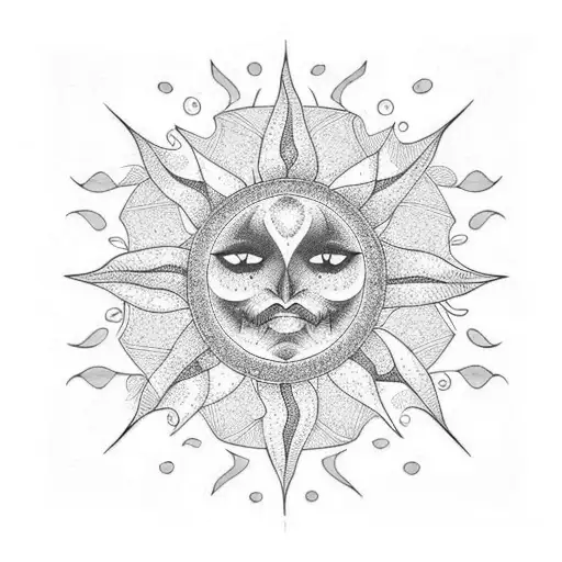 Sun And Autumn Theme Forearm