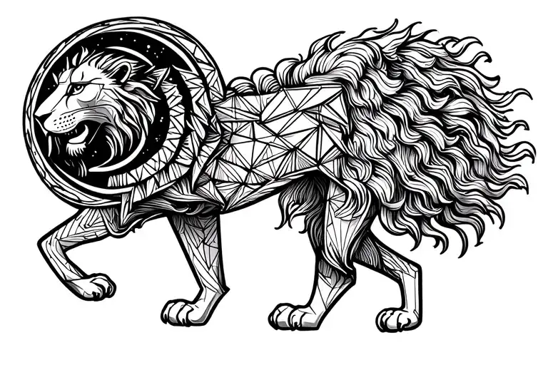 Enzo Circle And Astrological Sign Of The Lion