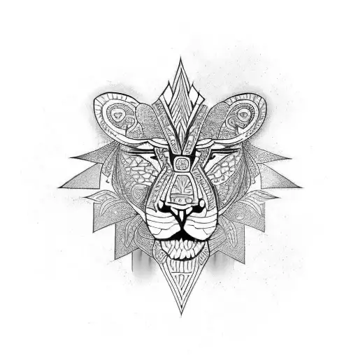 Maori Tatoo Lion