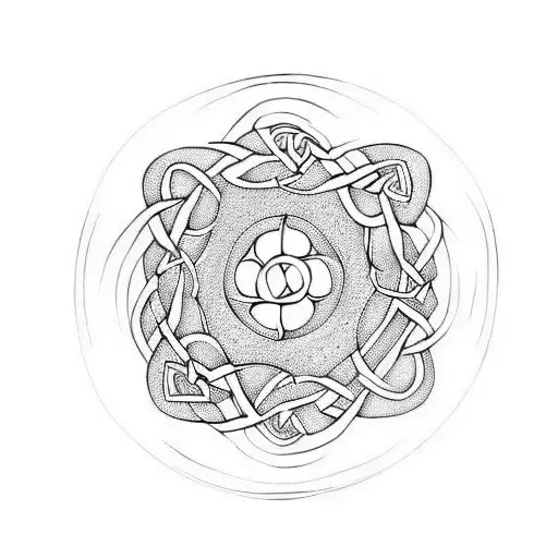 Celtic Knotwork Yin Yang