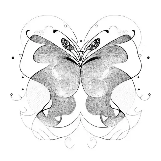 Black Silhouette Butterfly