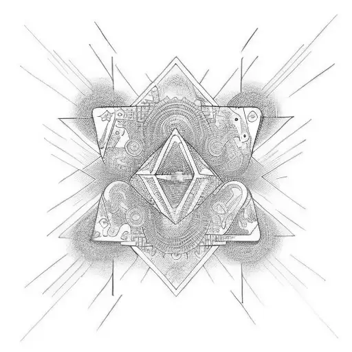 Building Morphing Into A Dmt Molecule Full Hand Cover