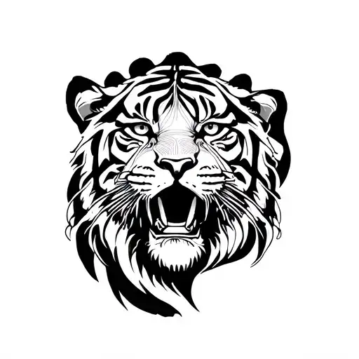 Tiger Lion Foot Print