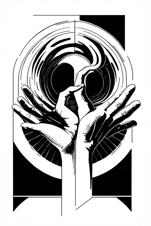Hands That Create A Black Hole With Each Other