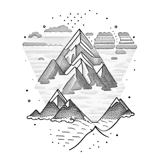 Mountain Scene With Ocean Combing Elements Of Colorado And Florida