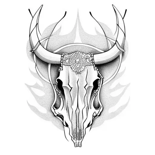 Bull Skull Mandala