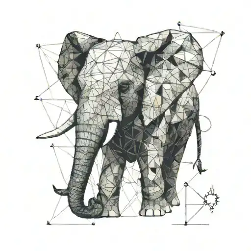 Elephant Rabbit Geometry Love Family Space Child