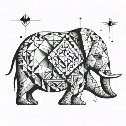 Elephant Rabbit Geometry Love Family Space