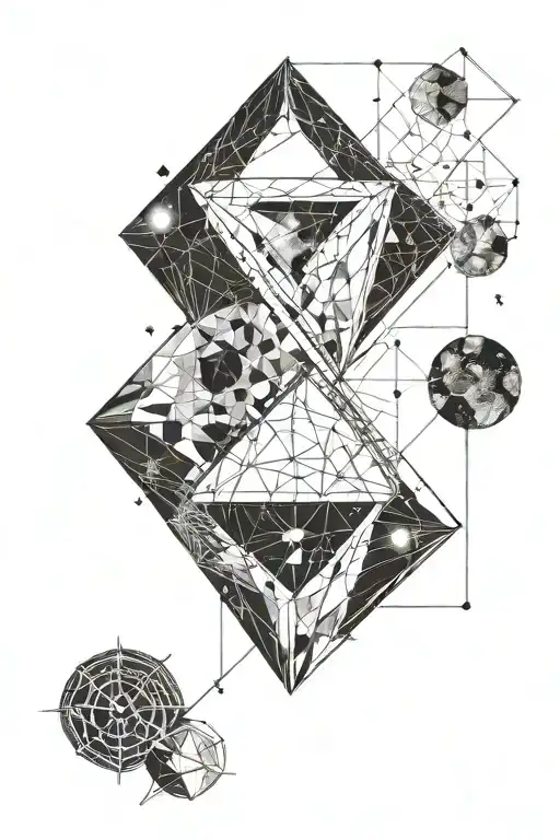 A Space Theme In Side Of A Dimond Outline