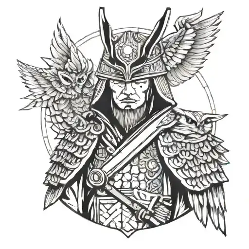 Samurai With An Owl