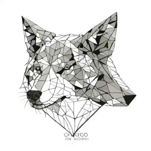 Wolf Head On Shoulder