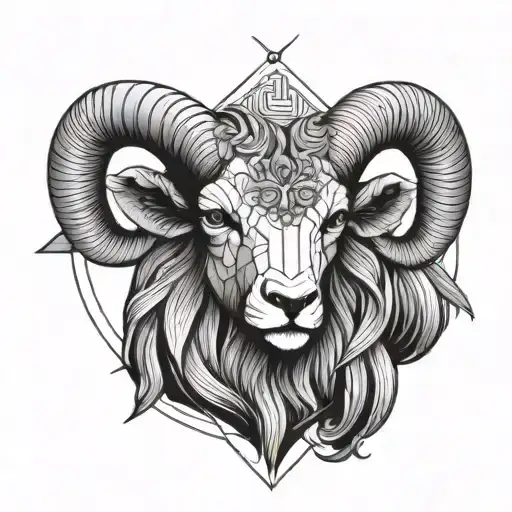 Aries Tattoo On Knee