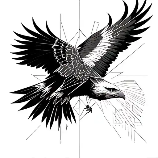 Eagle Vs Crow Flying