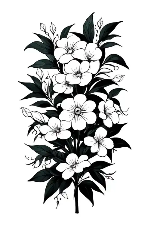 Jasmine Plant And Flowers