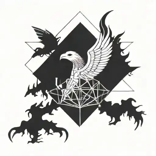 Mythical Simple Line Drawing