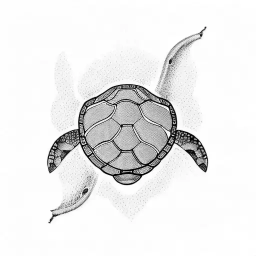 Turtle With Diving Mask