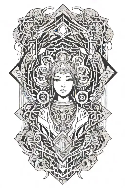 Background And Anime Girl