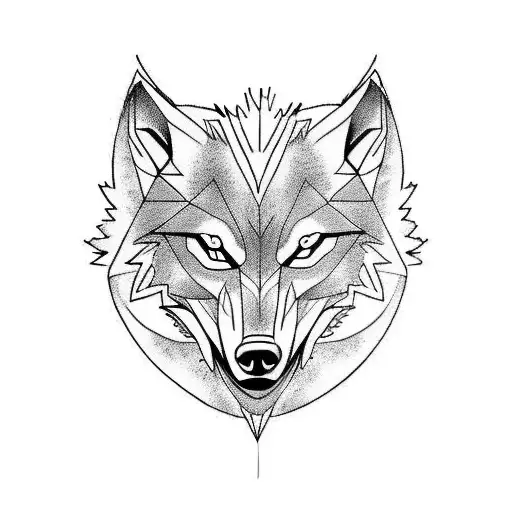 Full Length Sleeve With A Very Angry Wolf