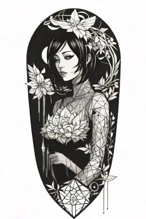 Background And Anime Girl