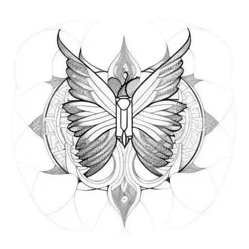 One Big Stained Glass Wing