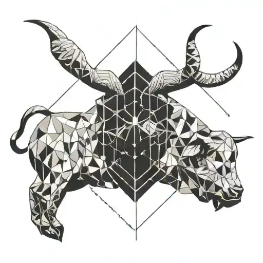 Taurus And Virgo Zodiac Symbol