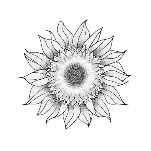 Sunflower Leaves Blowing In Wind