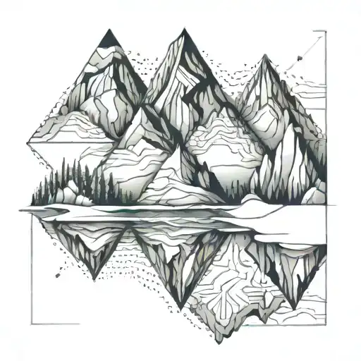 Icemountain Half In Water