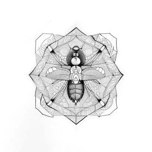 Hexagon And Dragonfly