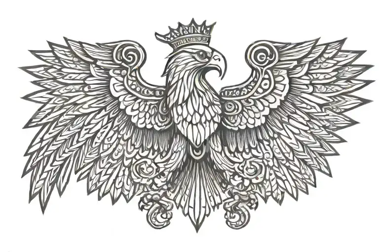 Albanian Eagle With Skanderbeg Inside Representing