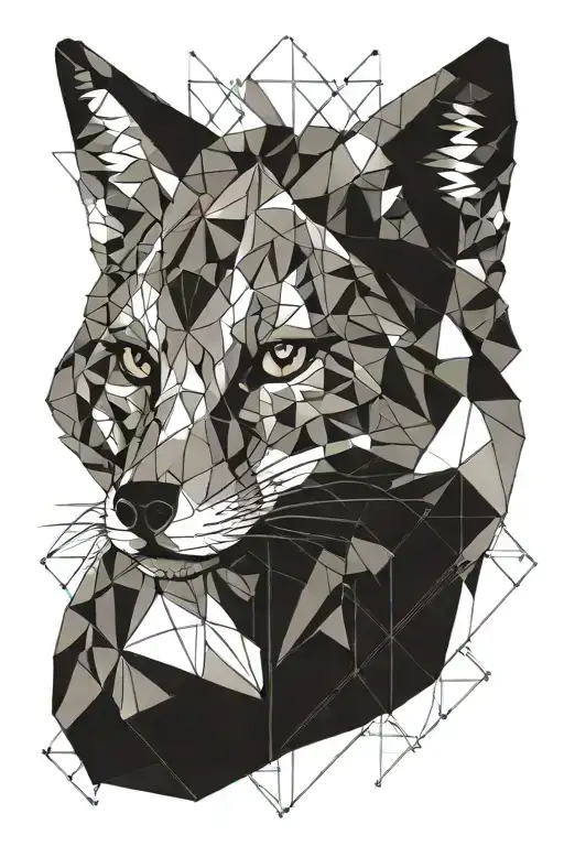 Geometric Fox Face
