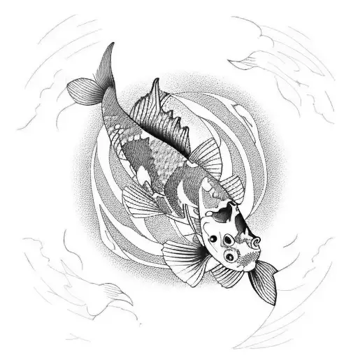 Koi Fish With Mathematique