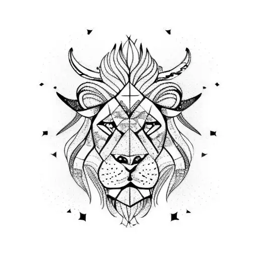 Fusion Of Two Horoscope Sign Taurus And Lion