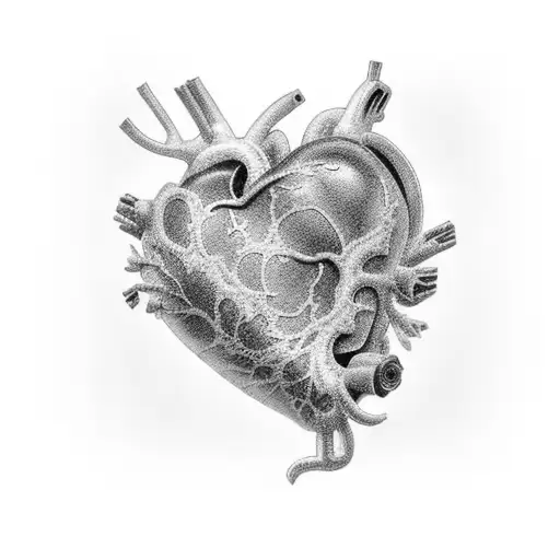 Heart Of Bone China And Blue Floral Paterns Sealed With Golden Kintsugi